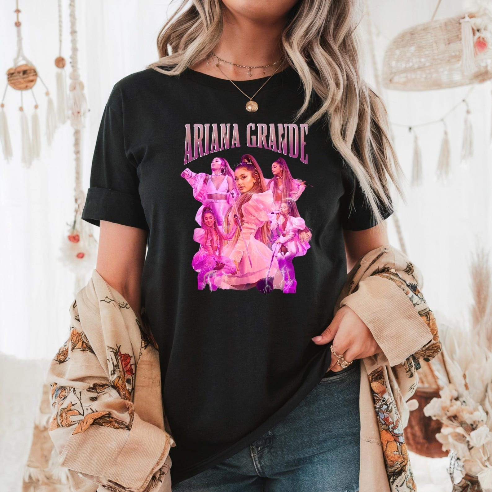 Ariana Grande Shirt, Ariana Grande Album Black